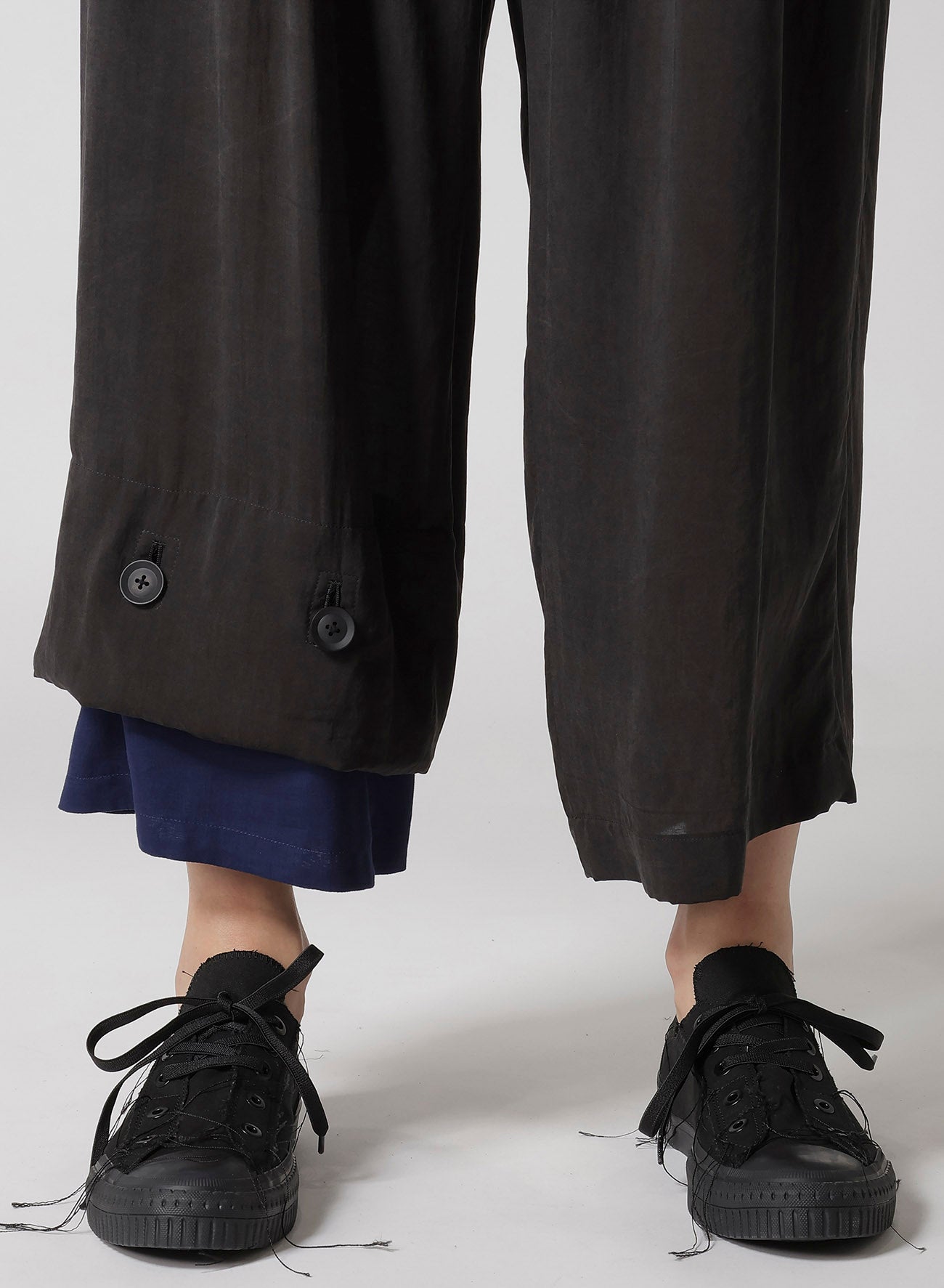CELLULOSE OZONE PANELED HEM WIDE PANTS