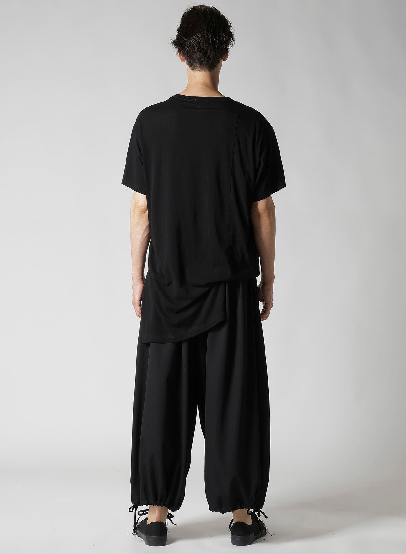 DIORAMA JERSEY ASYMMETRY HEM SHORT SLEEVE T