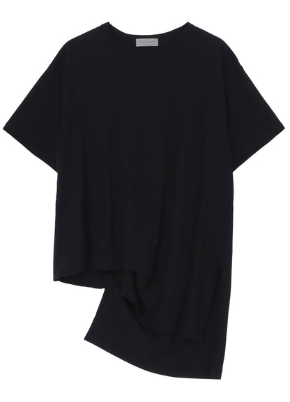 DIORAMA JERSEY ASYMMETRY HEM SHORT SLEEVE T