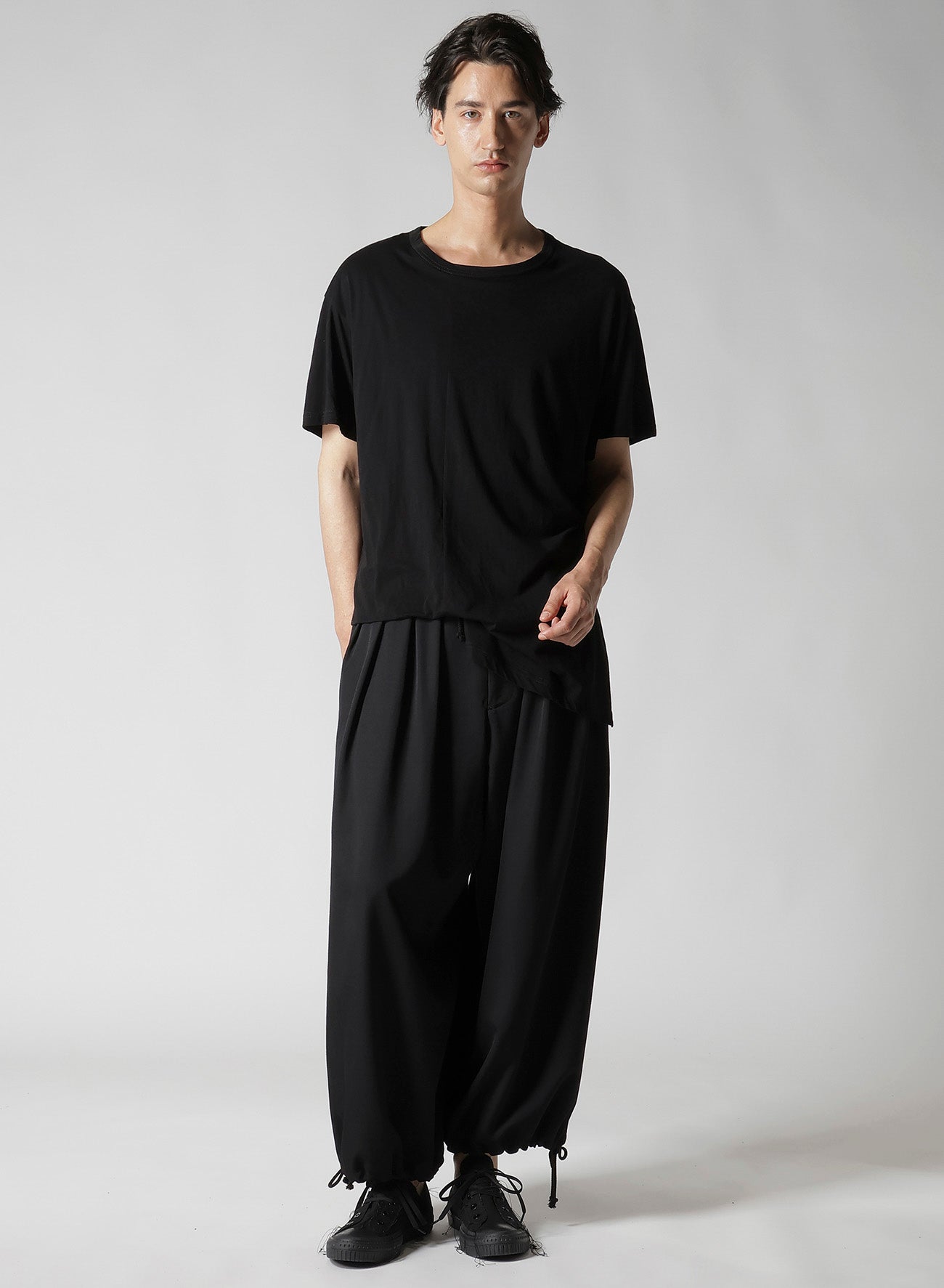 DIORAMA JERSEY ASYMMETRY HEM SHORT SLEEVE T