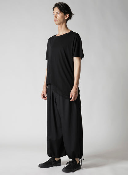 DIORAMA JERSEY ASYMMETRY HEM SHORT SLEEVE T