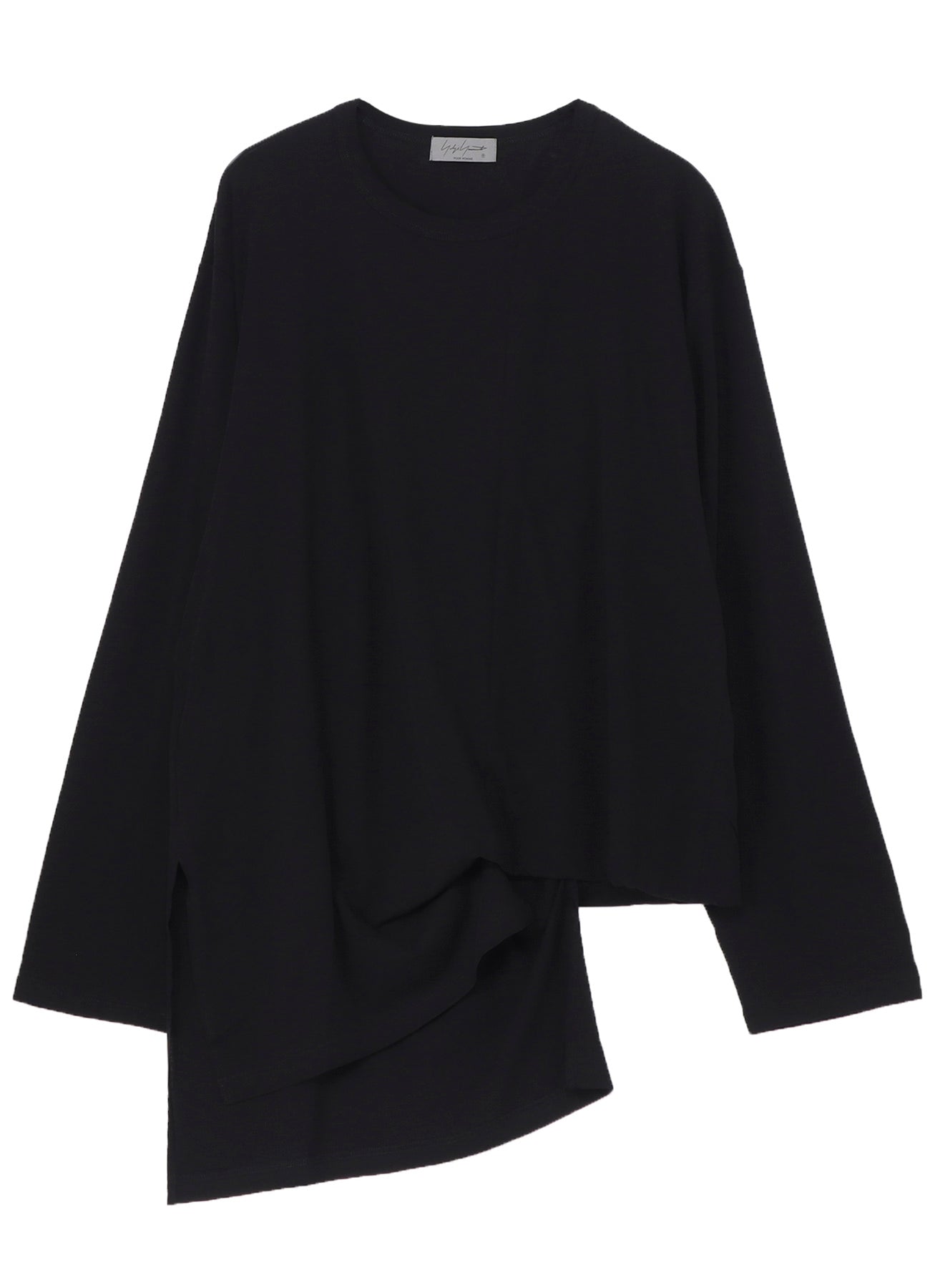 DIORAMA JERSEY ASYMMETRY HEM LONG SLEEVE T