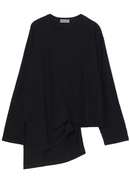 DIORAMA JERSEY ASYMMETRY HEM LONG SLEEVE T