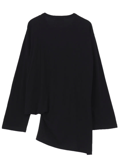 DIORAMA JERSEY ASYMMETRY HEM LONG SLEEVE T
