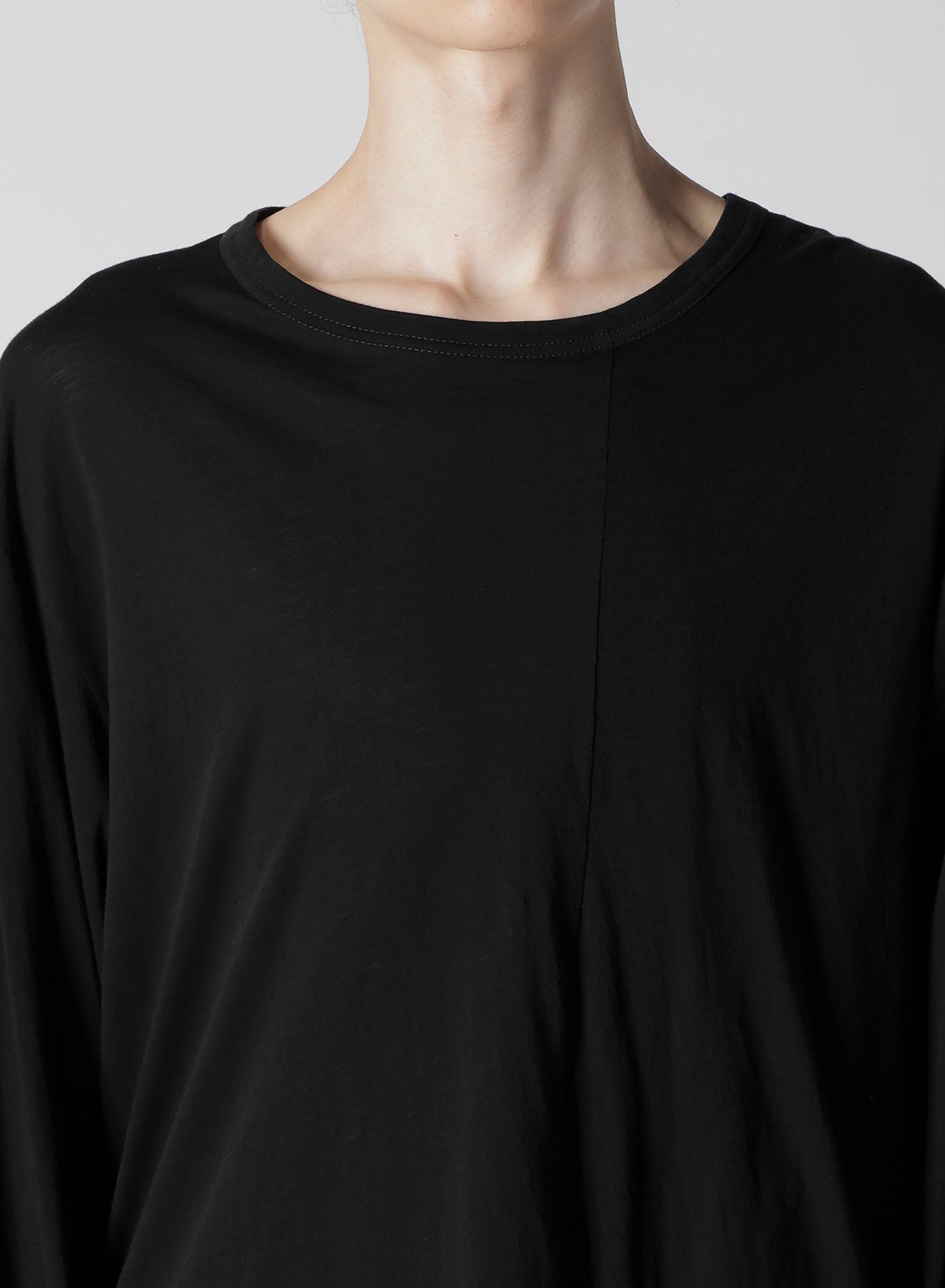DIORAMA JERSEY ASYMMETRY HEM LONG SLEEVE T