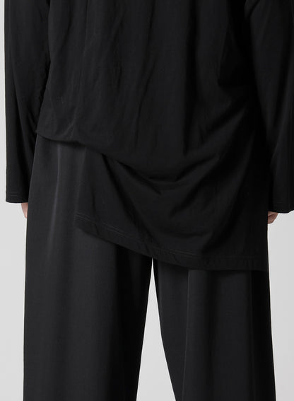 DIORAMA JERSEY ASYMMETRY HEM LONG SLEEVE T
