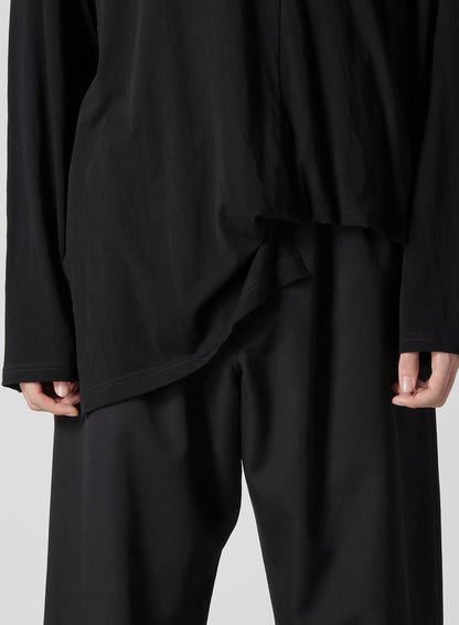 DIORAMA JERSEY ASYMMETRY HEM LONG SLEEVE T