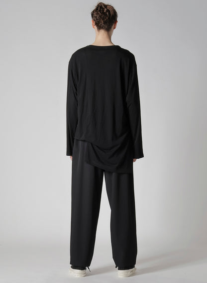 DIORAMA JERSEY ASYMMETRY HEM LONG SLEEVE T