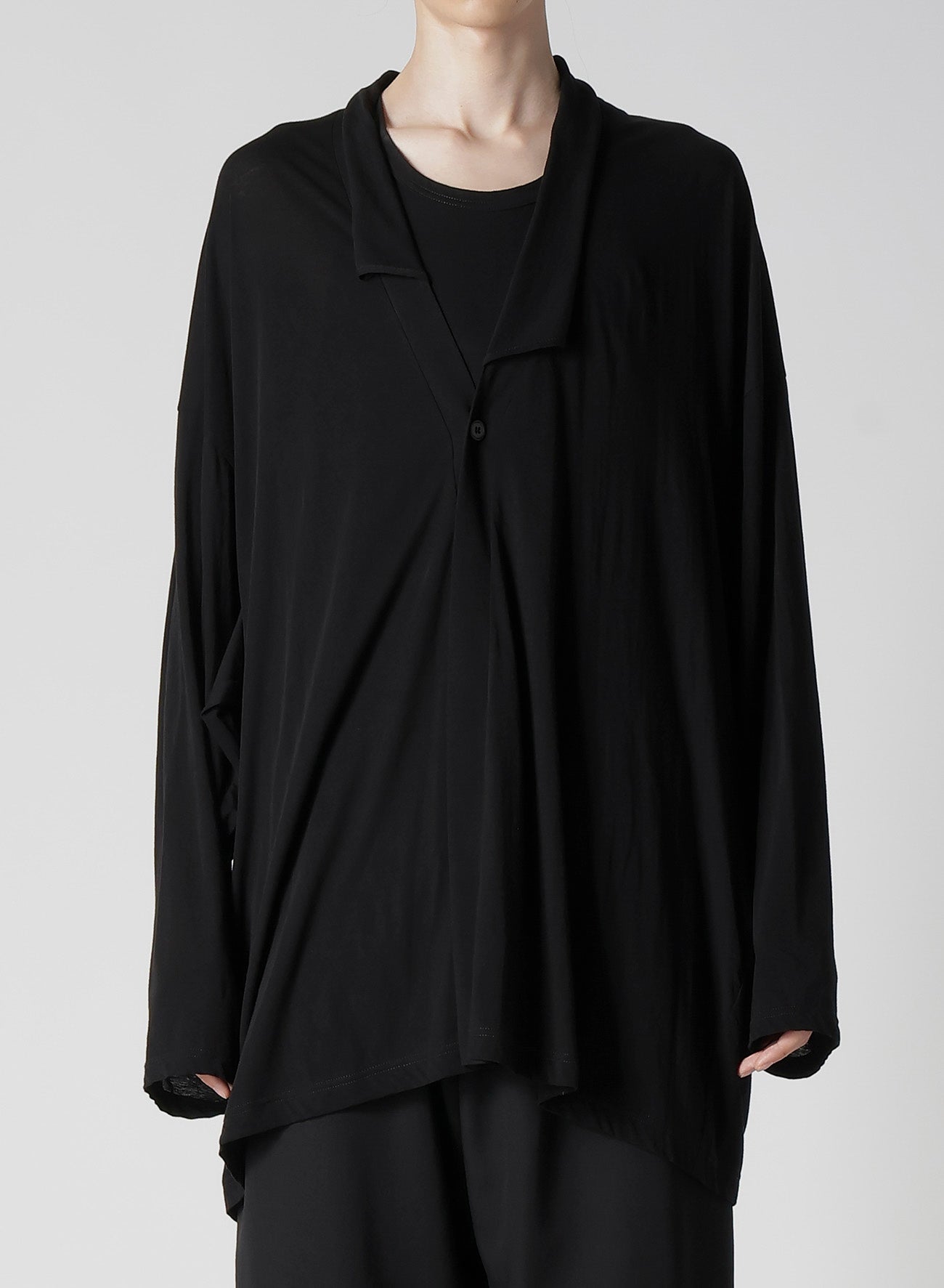 DIORAMA JERSEY ONE BUTTON CARDIGAN