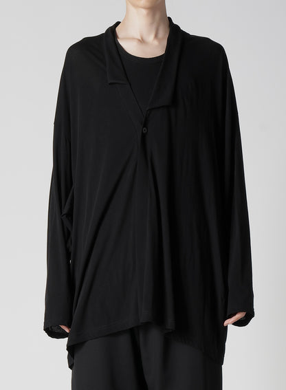 DIORAMA JERSEY ONE BUTTON CARDIGAN