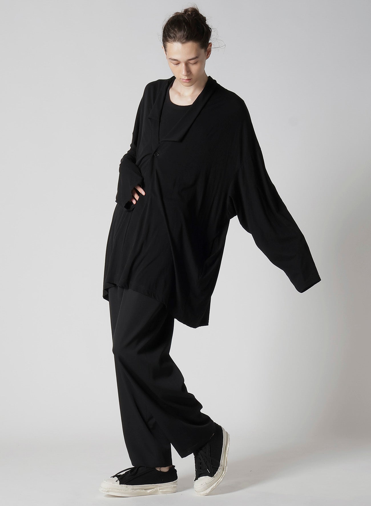 DIORAMA JERSEY ONE BUTTON CARDIGAN