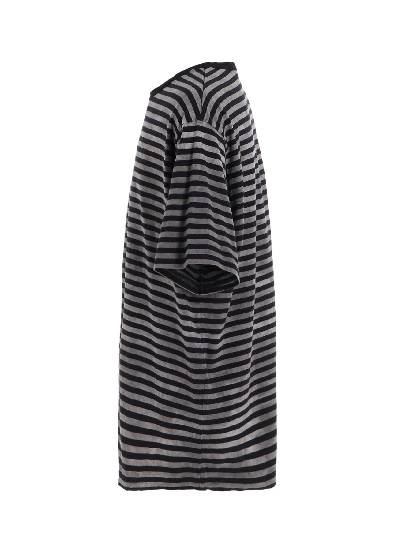 40/2 JERSEY BORDER UNEVEN  ROUND NECK T