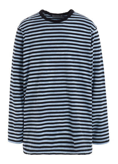 40/2 JERSEY BORDER UNEVEN  ROUND NECK T