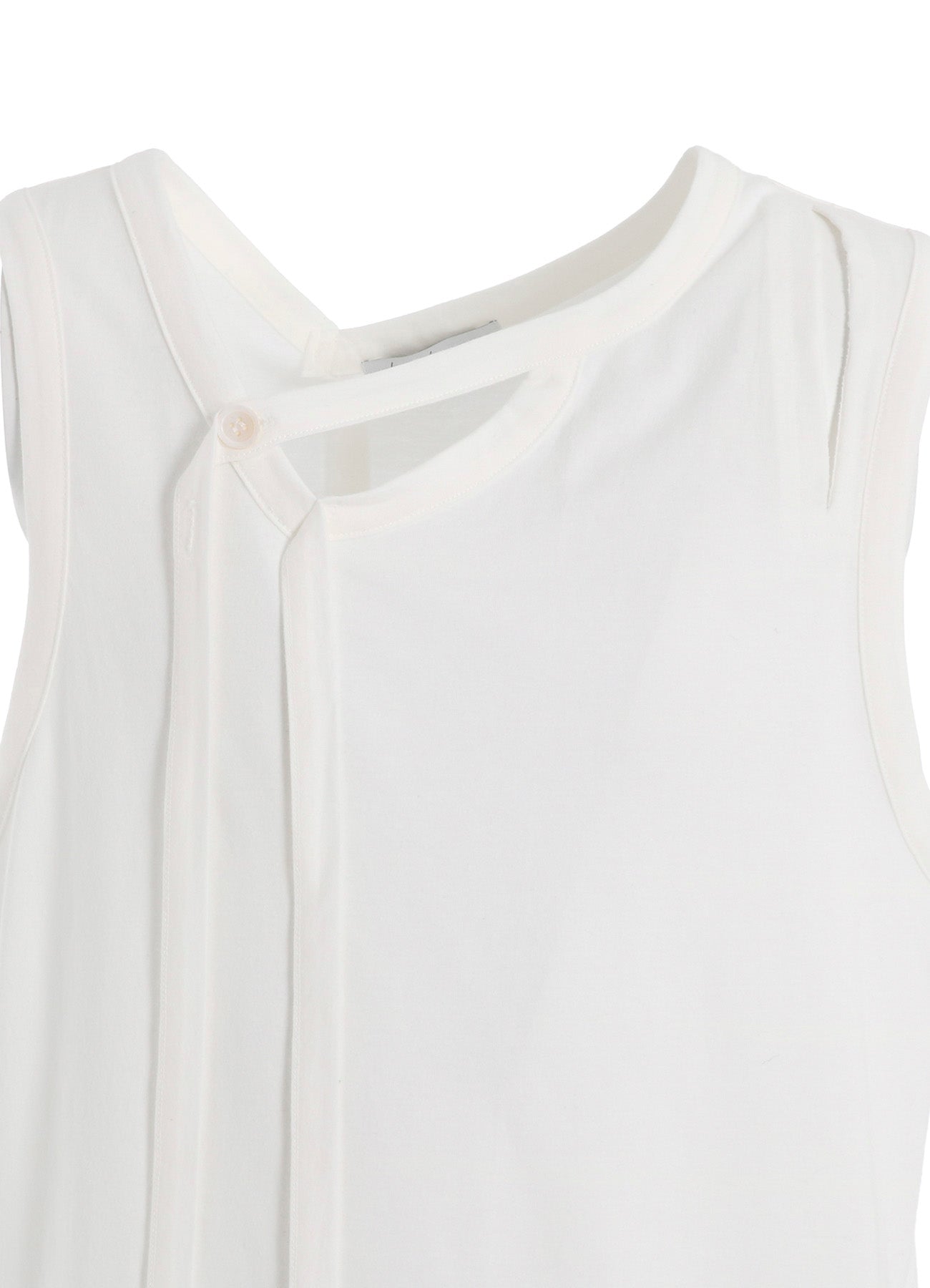 SINGLE JERSEY BINDER V NECK TANK TOP