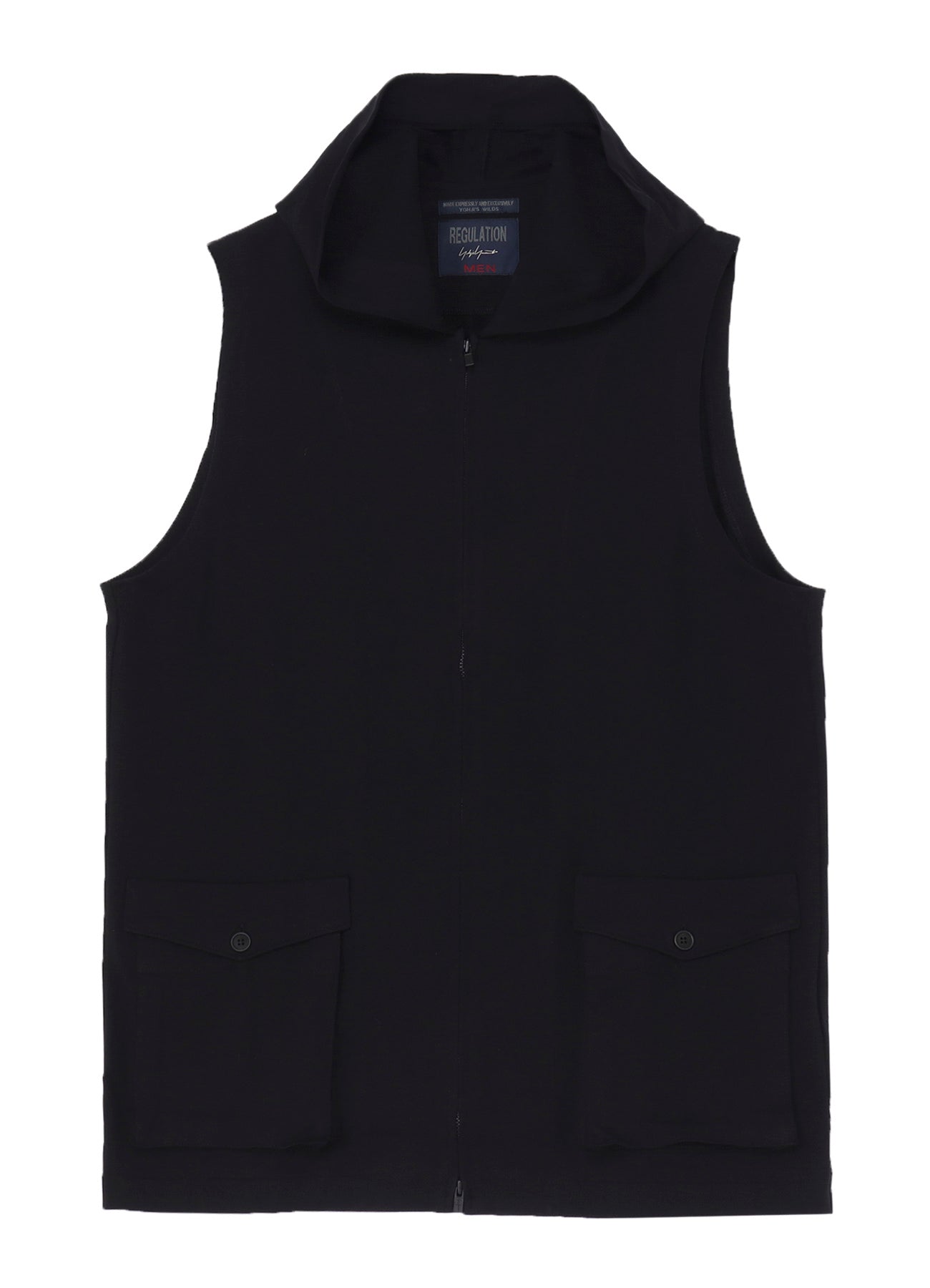 REGULATION JERSEY HOODED ZIPPER VEST