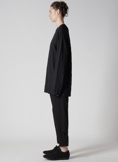 WRINKLED STRIPE JQ ROUND NECK T