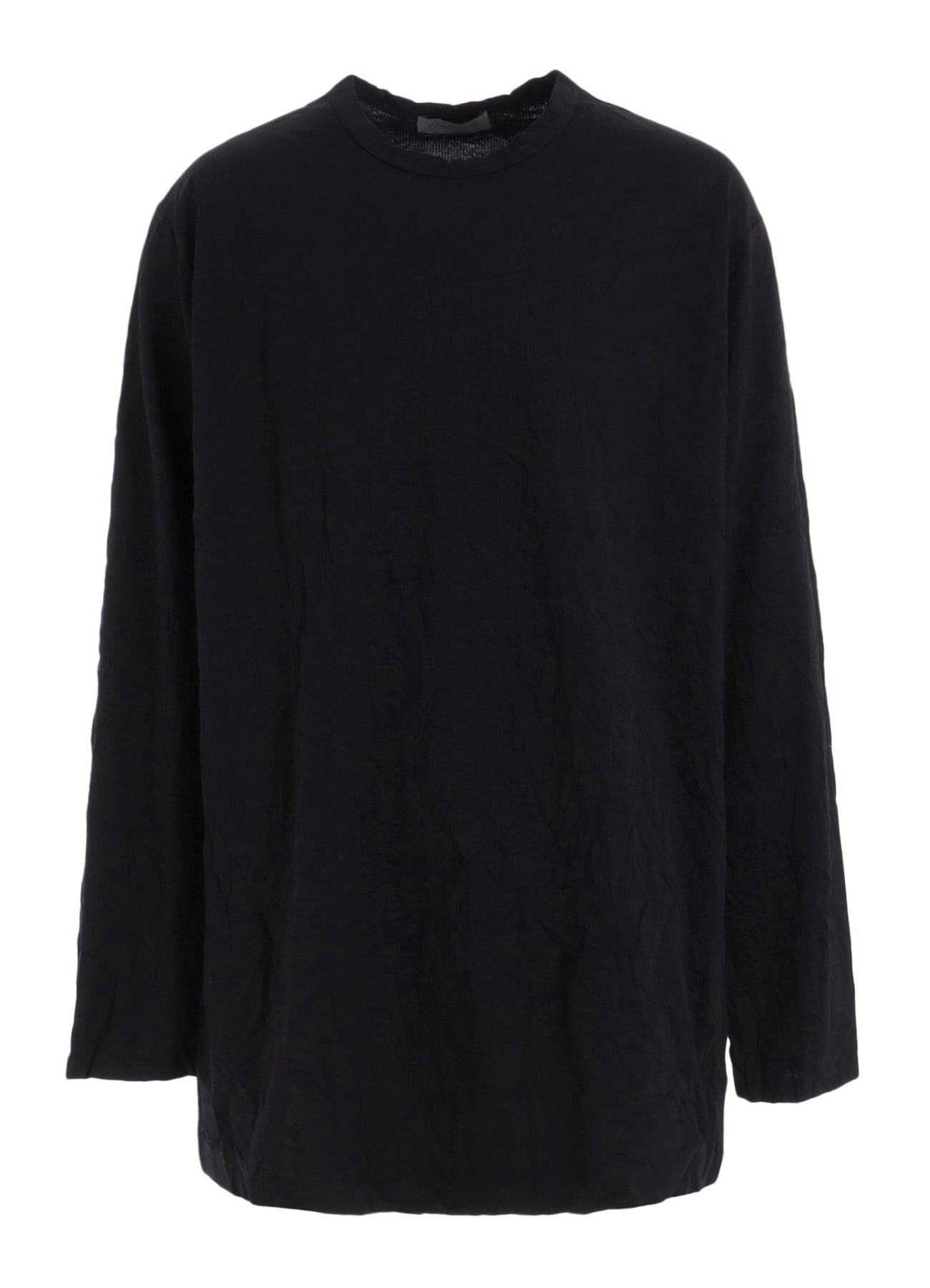 WRINKLED STRIPE JQ ROUND NECK T