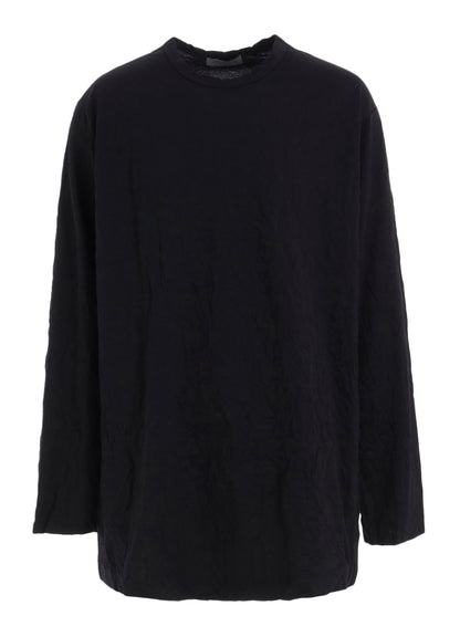 WRINKLED STRIPE JQ ROUND NECK T