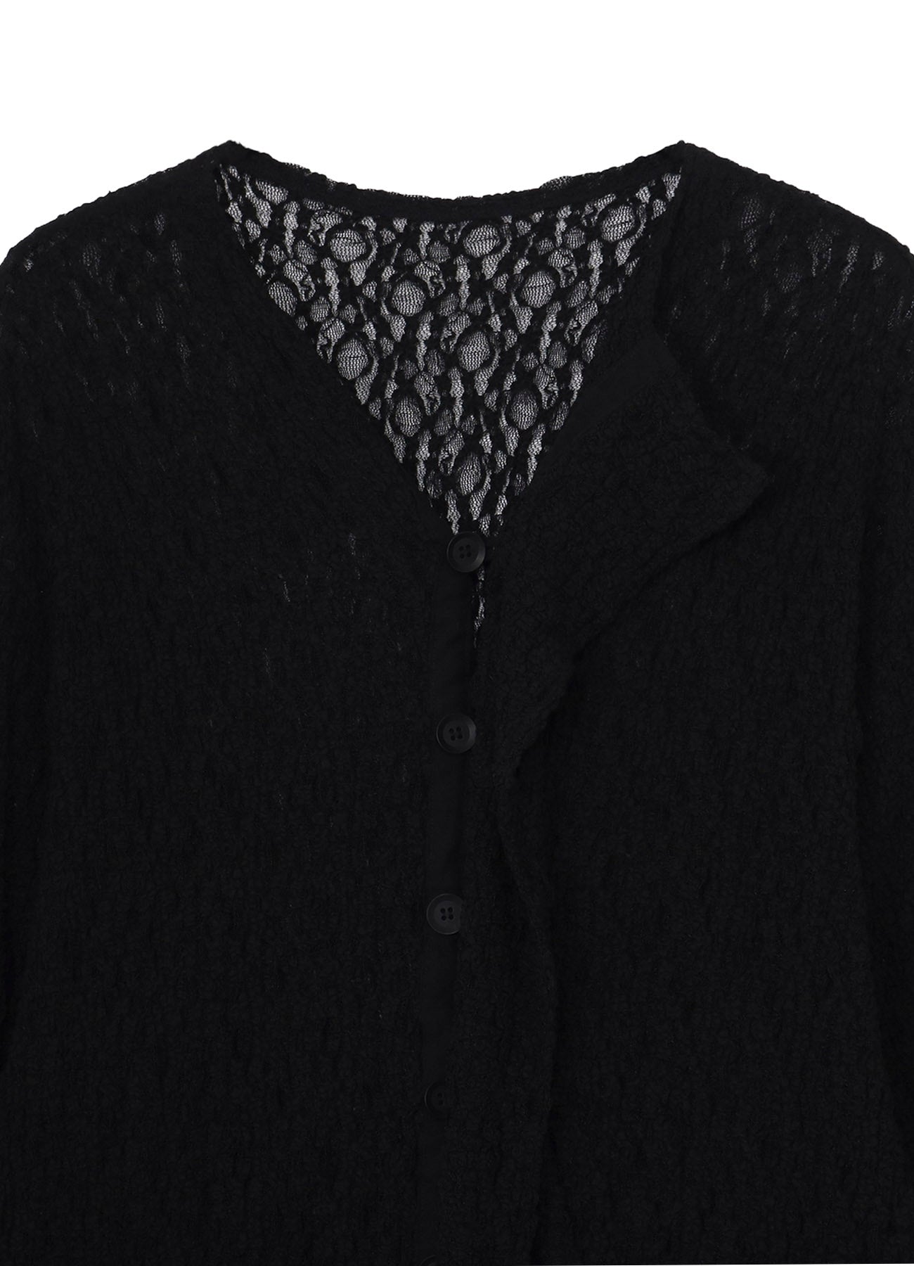 トップス juemi Rhombus Plated Cardigan black Rhombus Pleated Cardigan – JUEMI
