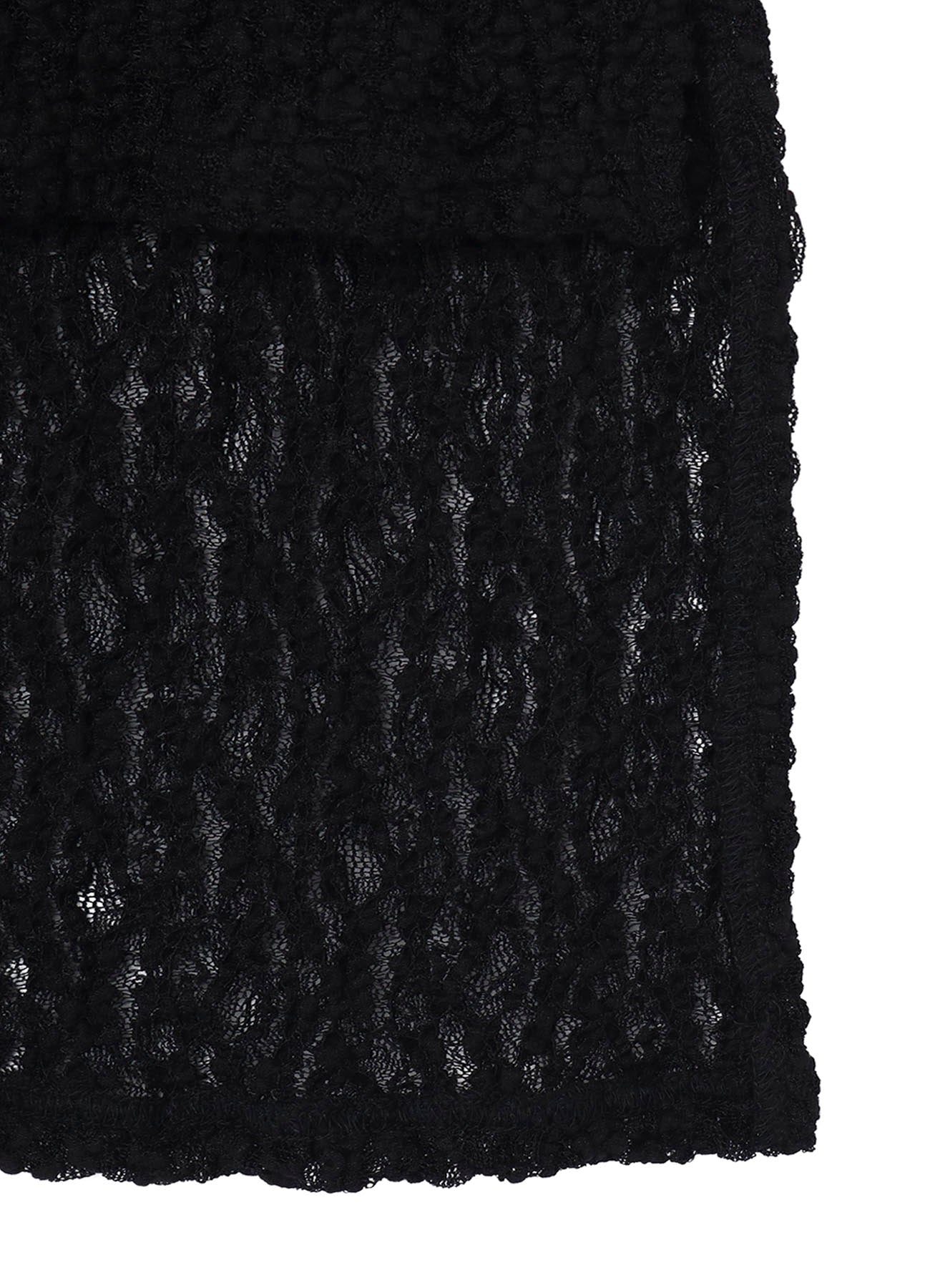 WRINKLE FLOWER SHIRRING UNBALANCED HEM CARDIGAN – THE SHOP YOHJI