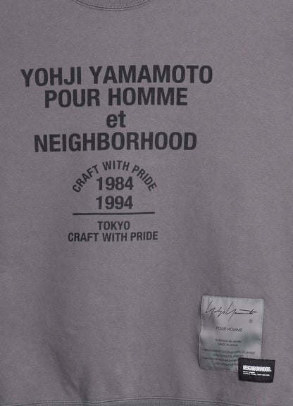 Yohji Yamamoto x NEIGHBORHOOD SWEAT SHIRT LS　