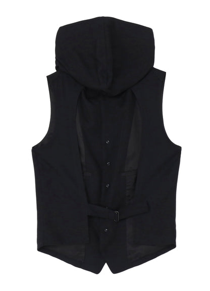REGULATION CELLULOSE GABARDINE FOODED VEST