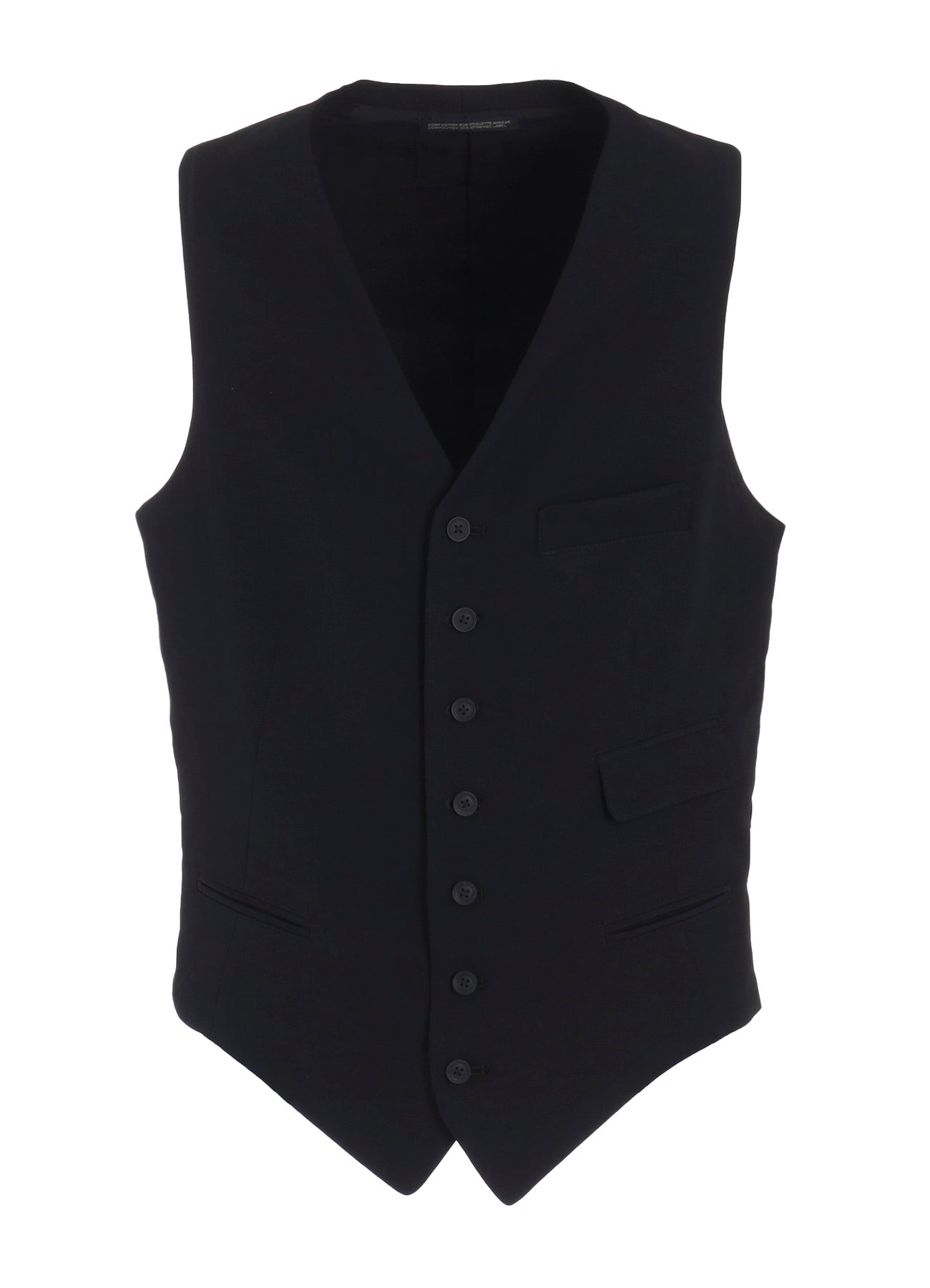 WOOL GABARDINE 7 BUTTONS VEST