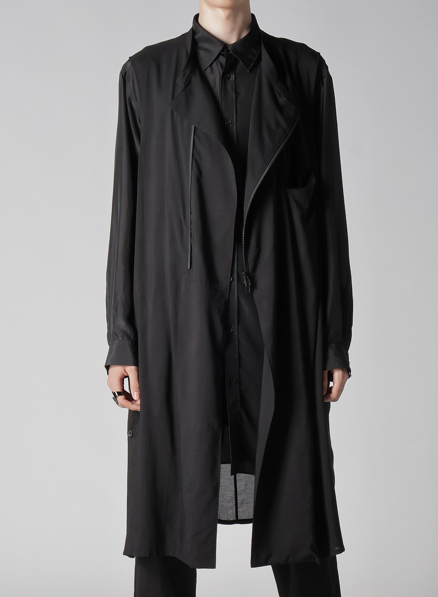 80 MODAL LOAN ZIPPER LONG VEST