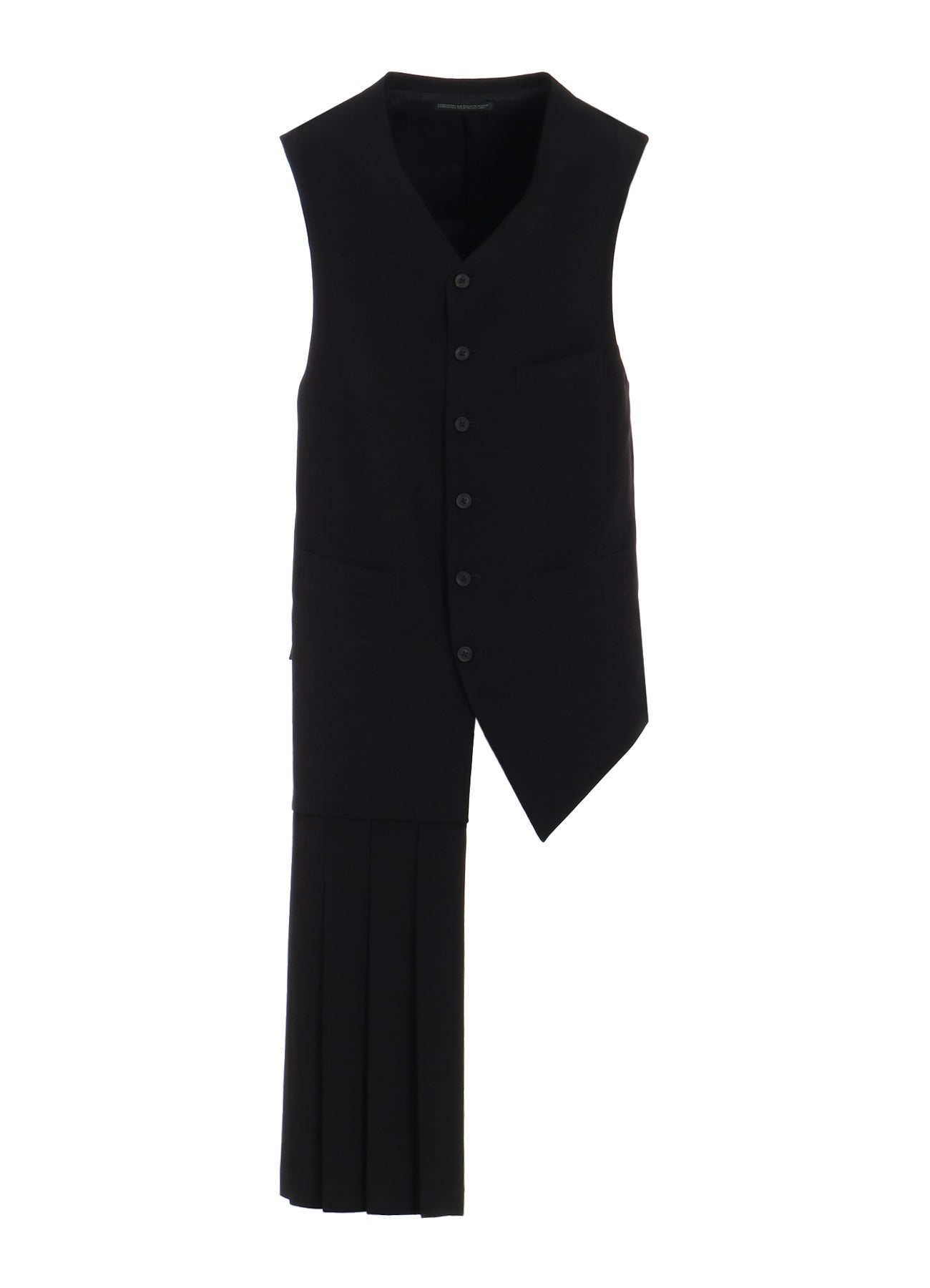 TA TUXEDO PLEATED VEST