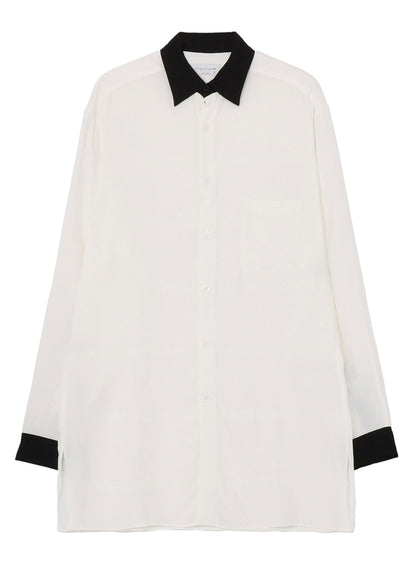 【PIECE UNIQUE/THE SHOP】R/S PEARL MONOTONE BLOUSE