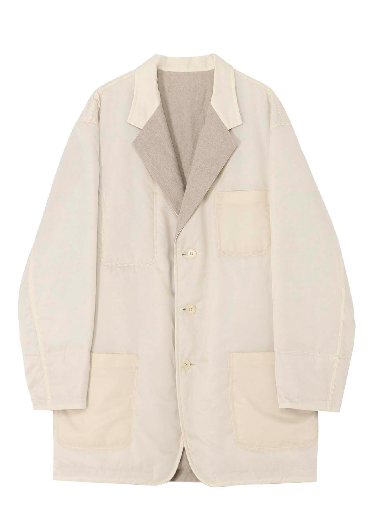 【PIECE UNIQUE/AOYAMA】Ny TWILL IVORY 4STITCHES REVERSIBLE JACKET