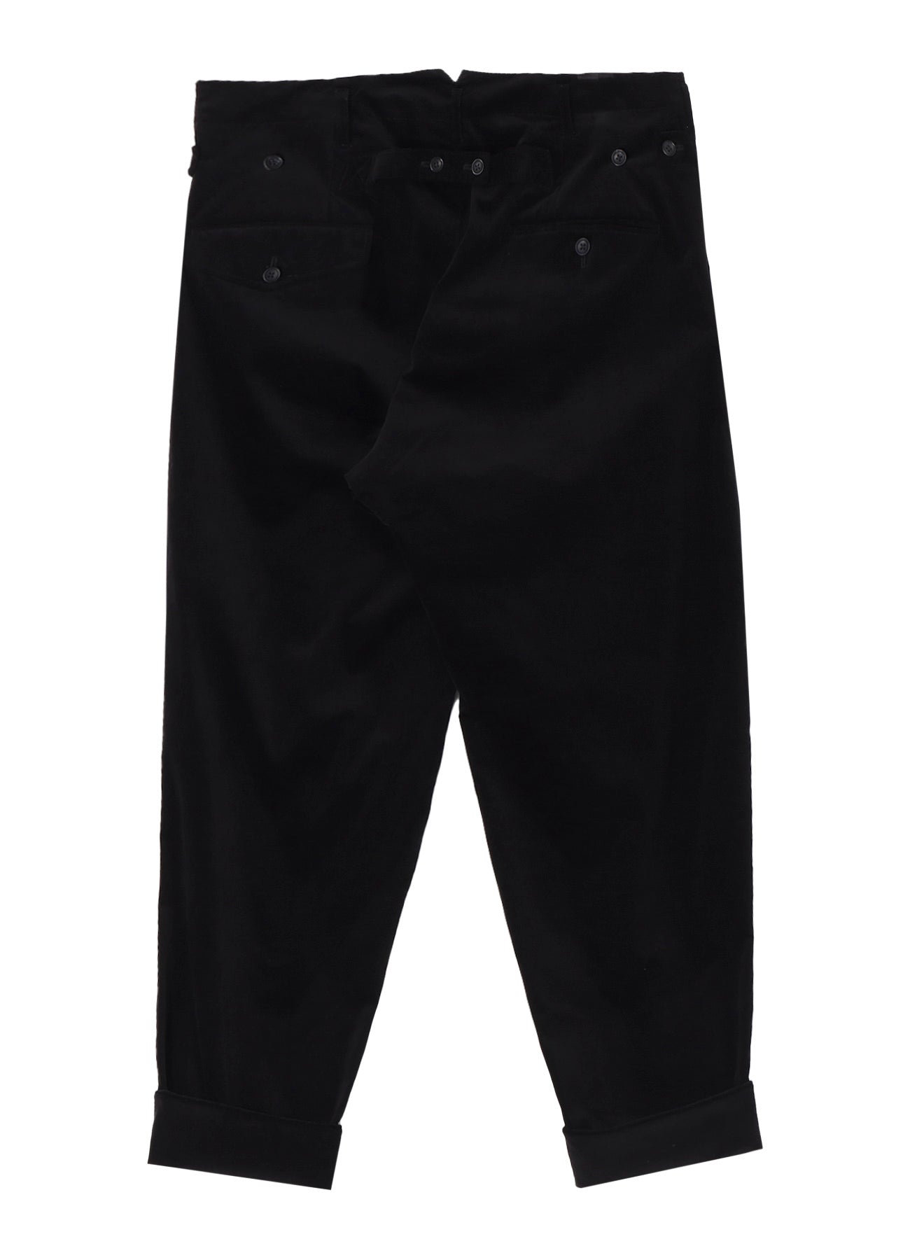 【PIECE UNIQUE/AOYAMA】51C VELVET BACK BELTED PANTS