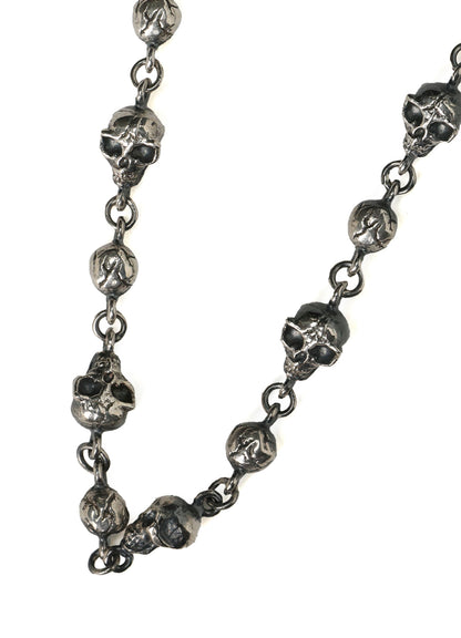 SILVER 950 ALIENSKULL CHAIN NECKLACE