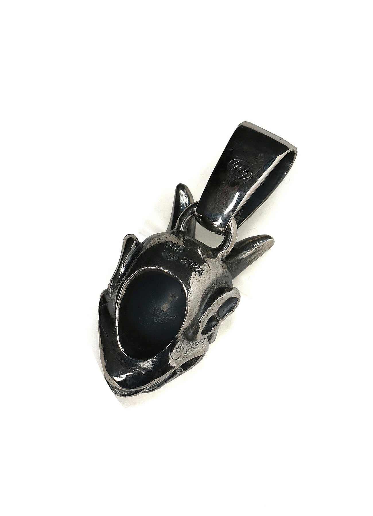 SILVER 950 GARGOYLE PENDANT TOP