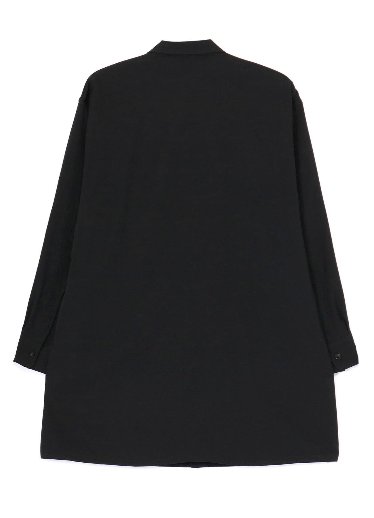 WOOL GABARDINE FACE AND BACK POCKET BLOUSE