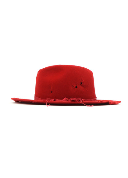 DAMAGE PROCESSED FUR HAT