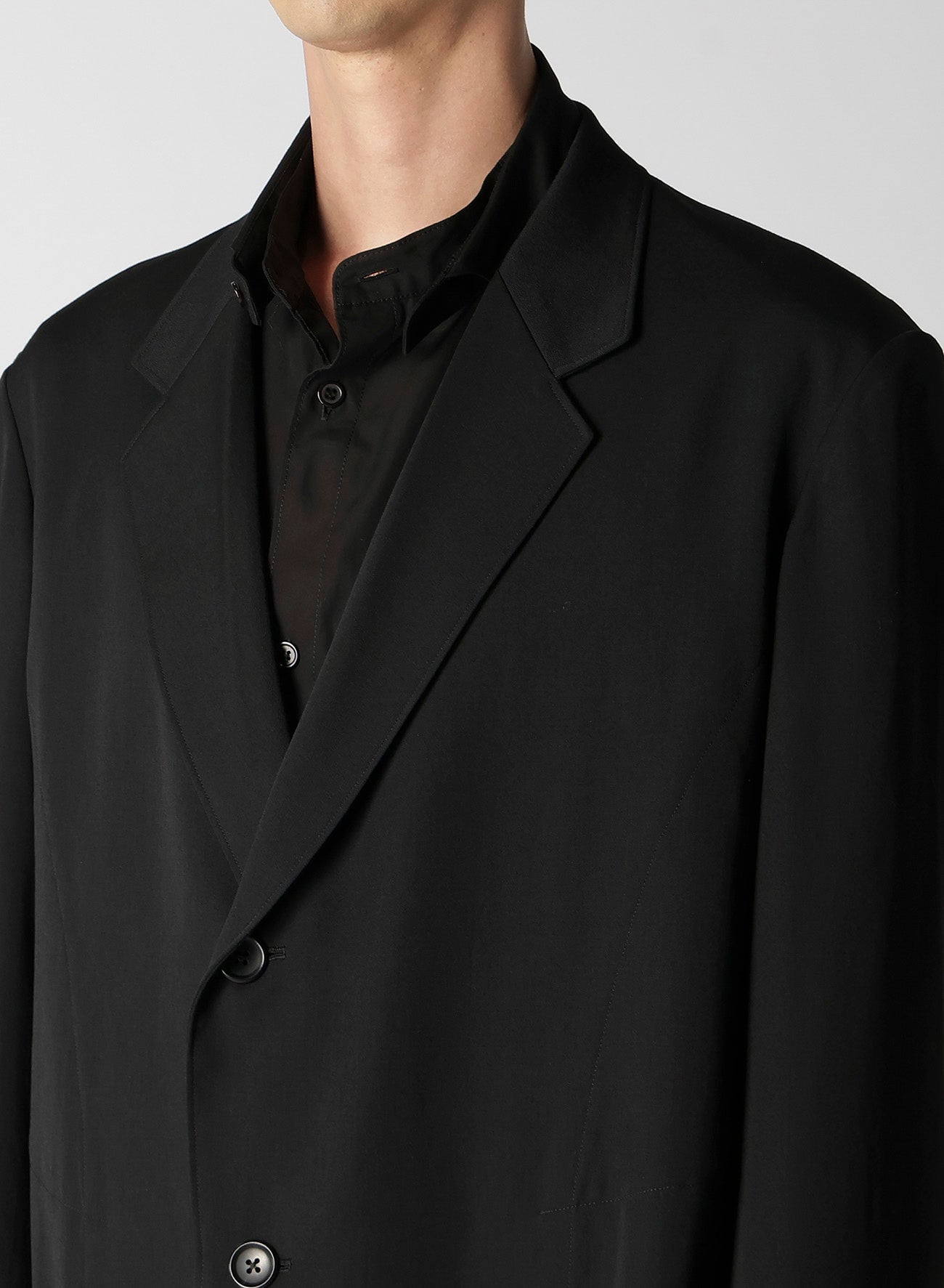 GABARDINE N-SINGLE LAYER W LONG JKT – THE SHOP YOHJI YAMAMOTO