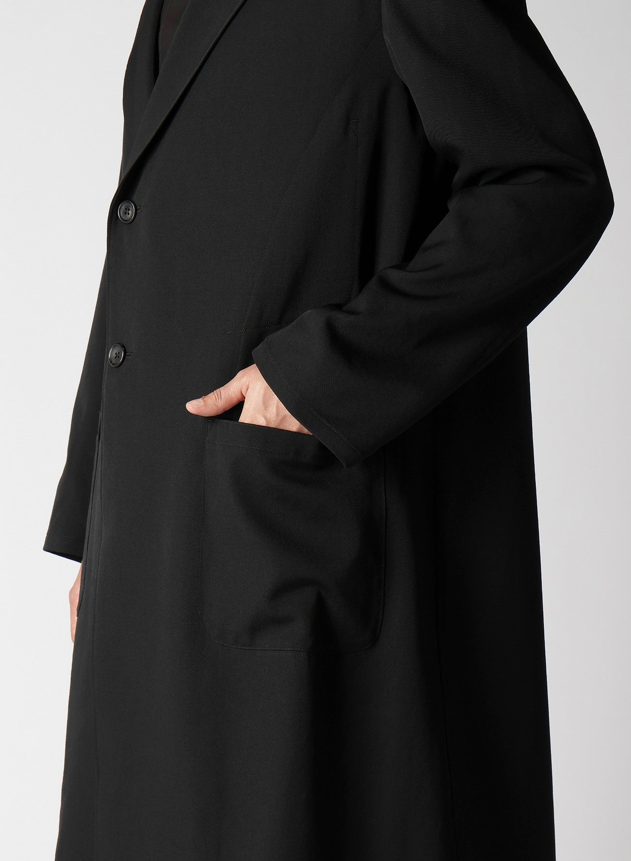 GABARDINE N-SINGLE LAYER W LONG JKT – THE SHOP YOHJI YAMAMOTO