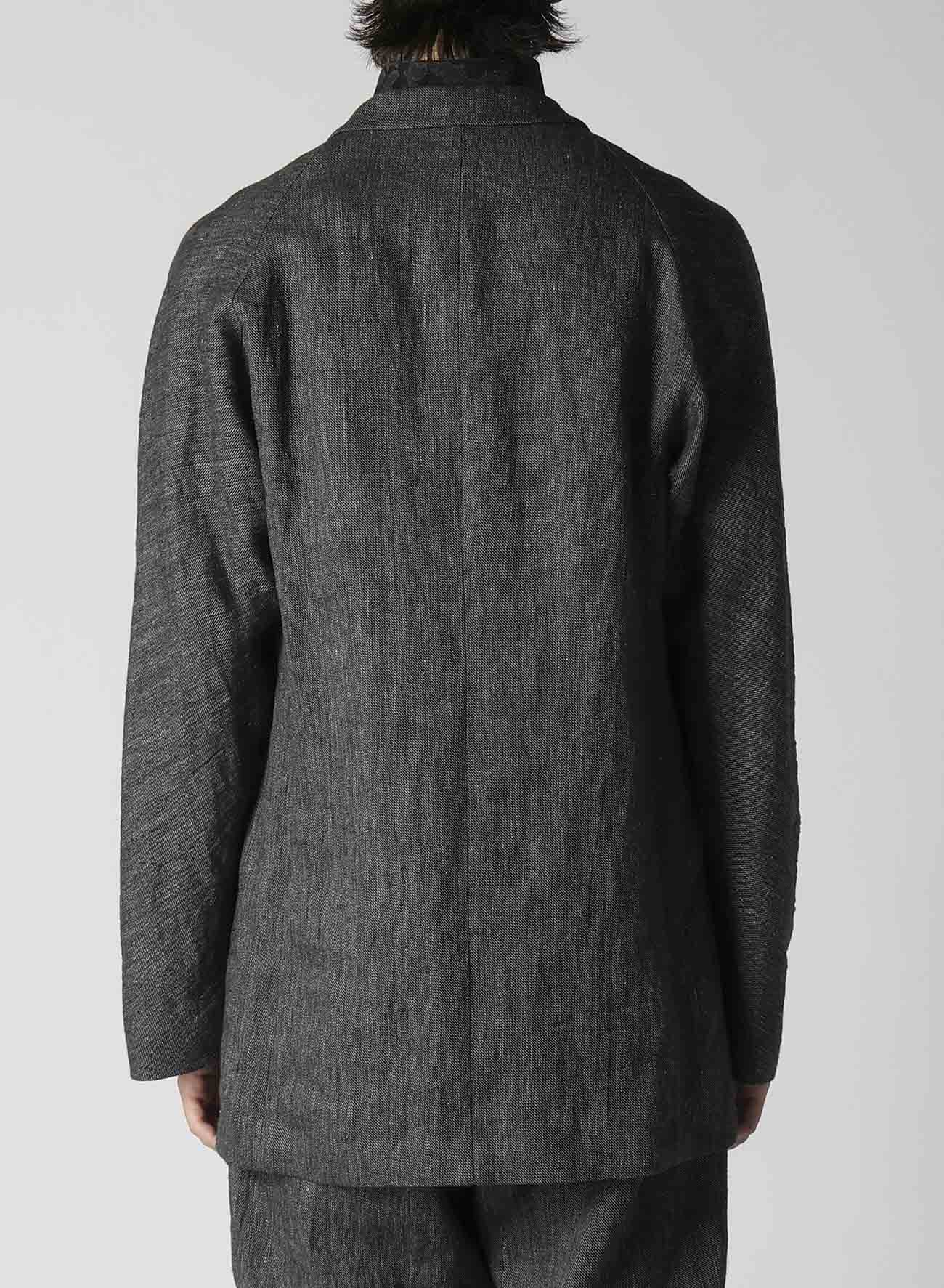 FLAX TOP GABARDINE RAGLAN SLEEVE JACKET