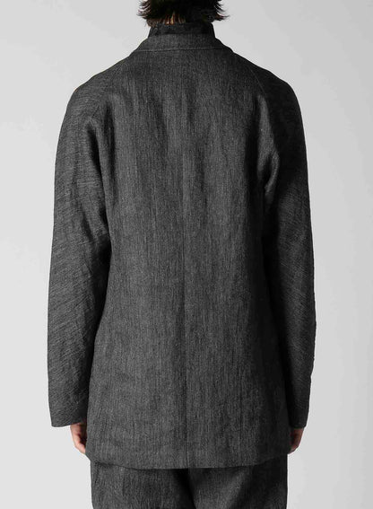 FLAX TOP GABARDINE RAGLAN SLEEVE JACKET