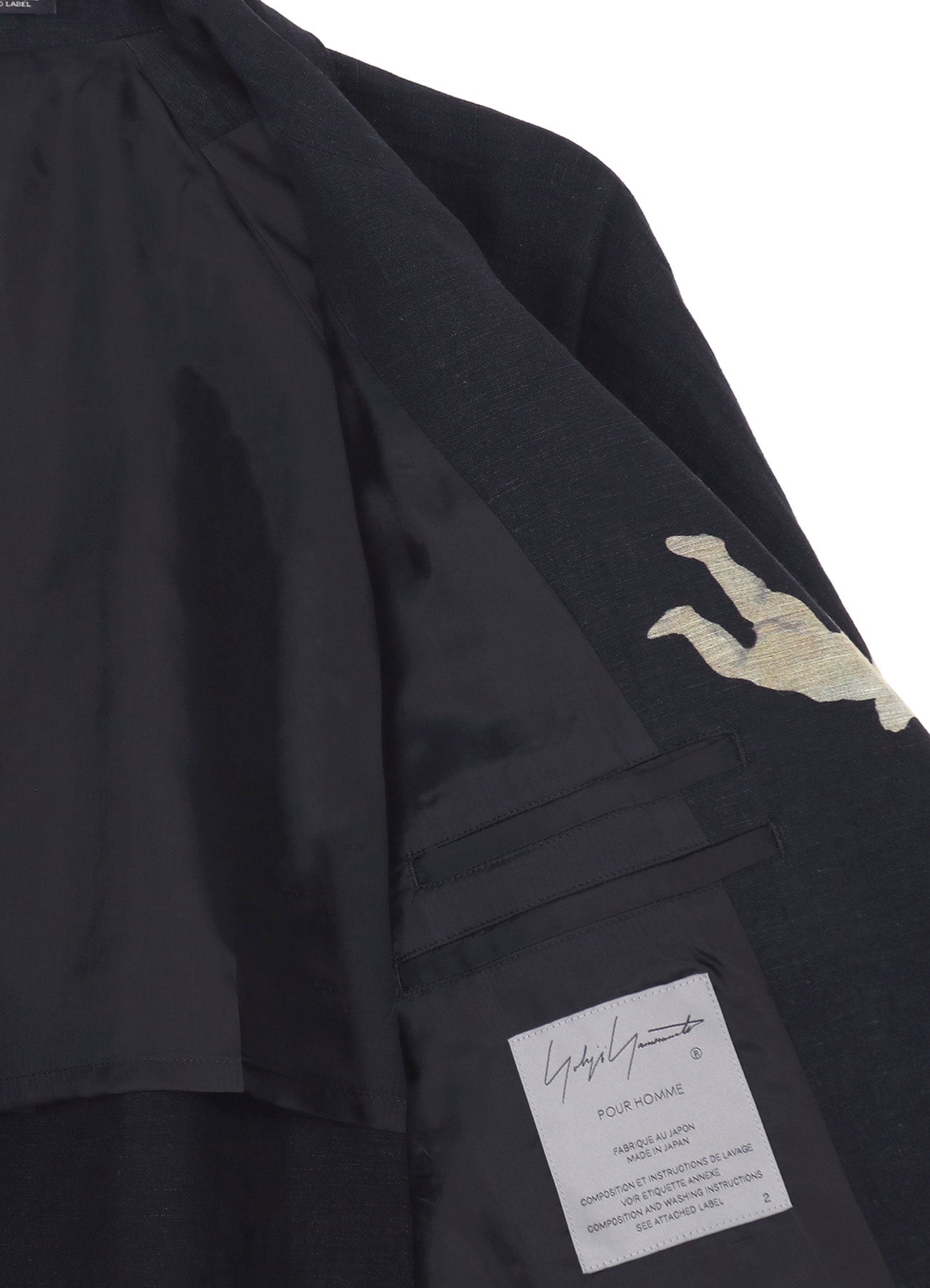 ANGEL PATTERN DOUBLE FRONT JACKET – THE SHOP YOHJI YAMAMOTO