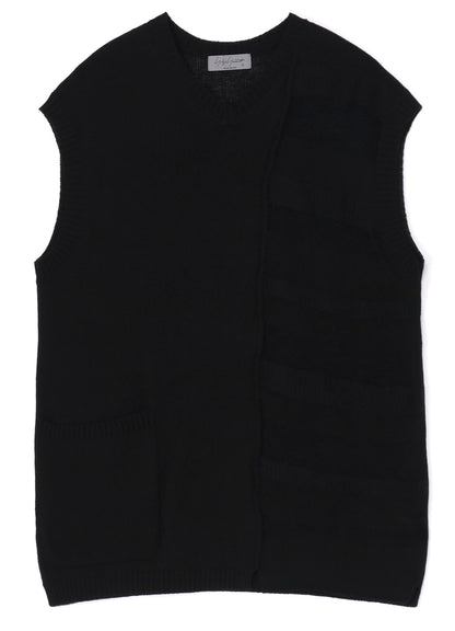 7G SWITCH BORDER SWITCH V-NECK VEST