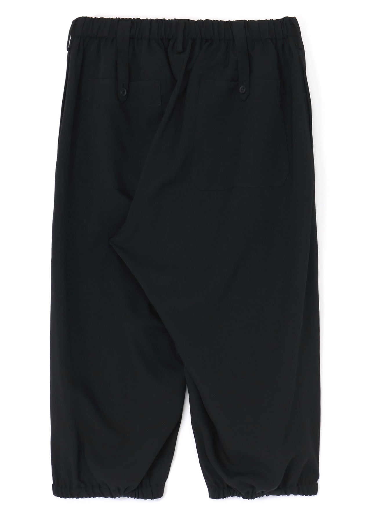 GABARDINE U-GATHER CROPPED PANTS