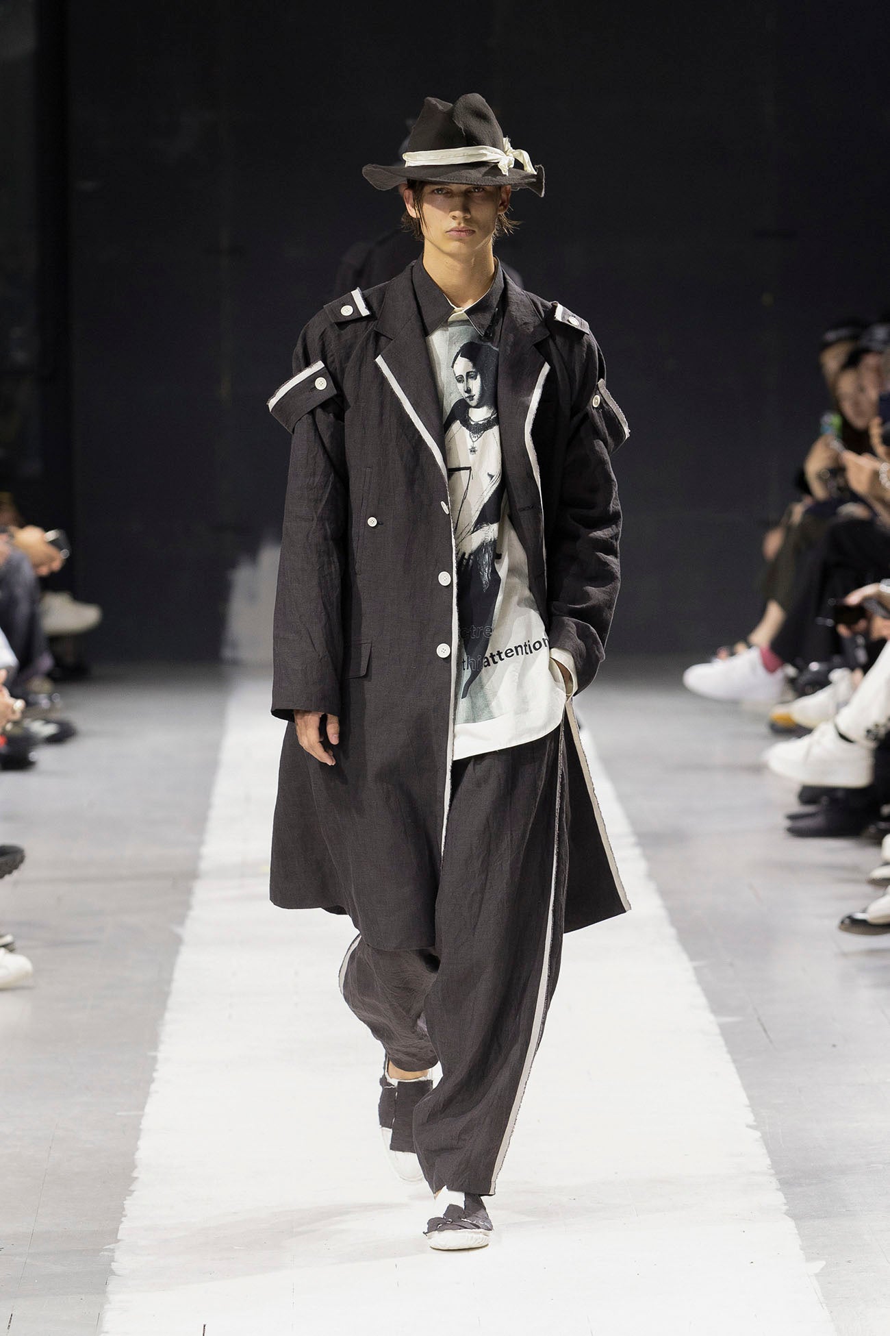 HEMP CLOTH R-SIDE SEAM FLAP PANTS