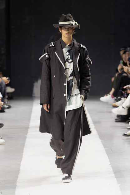 HEMP CLOTH R-SIDE SEAM FLAP PANTS