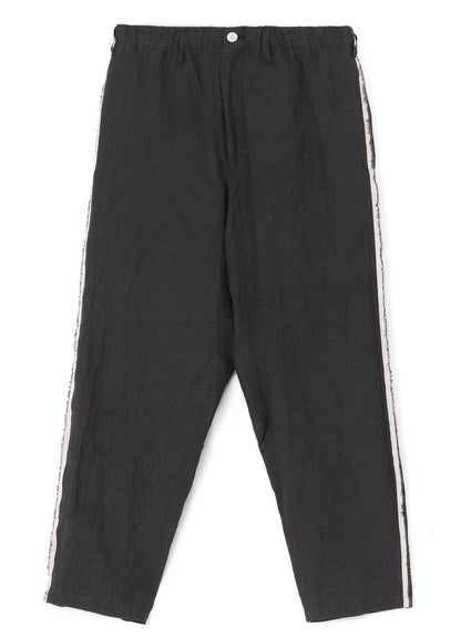 HEMP CLOTH R-SIDE SEAM FLAP PANTS