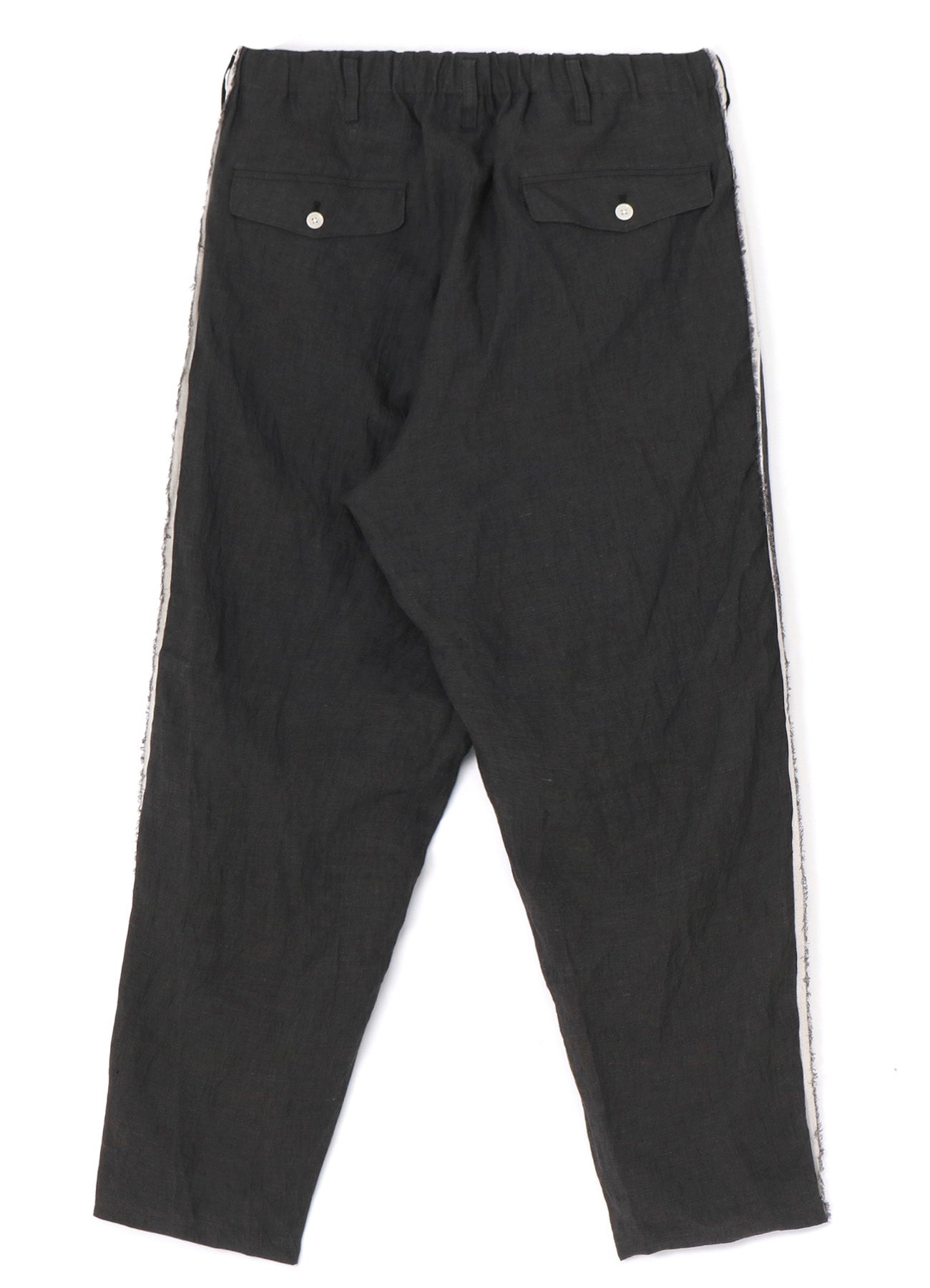 HEMP CLOTH R-SIDE SEAM FLAP PANTS