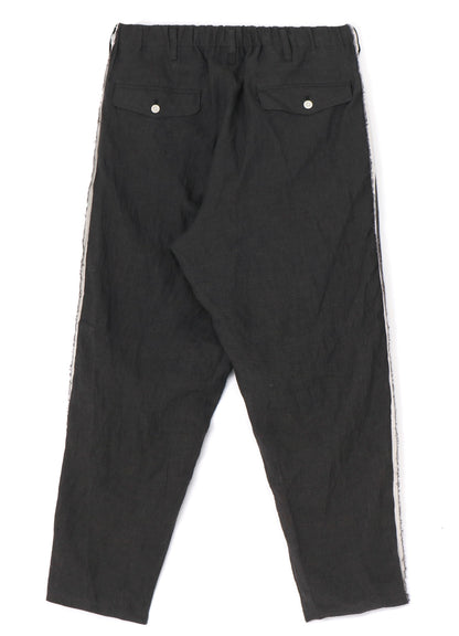 HEMP CLOTH R-SIDE SEAM FLAP PANTS