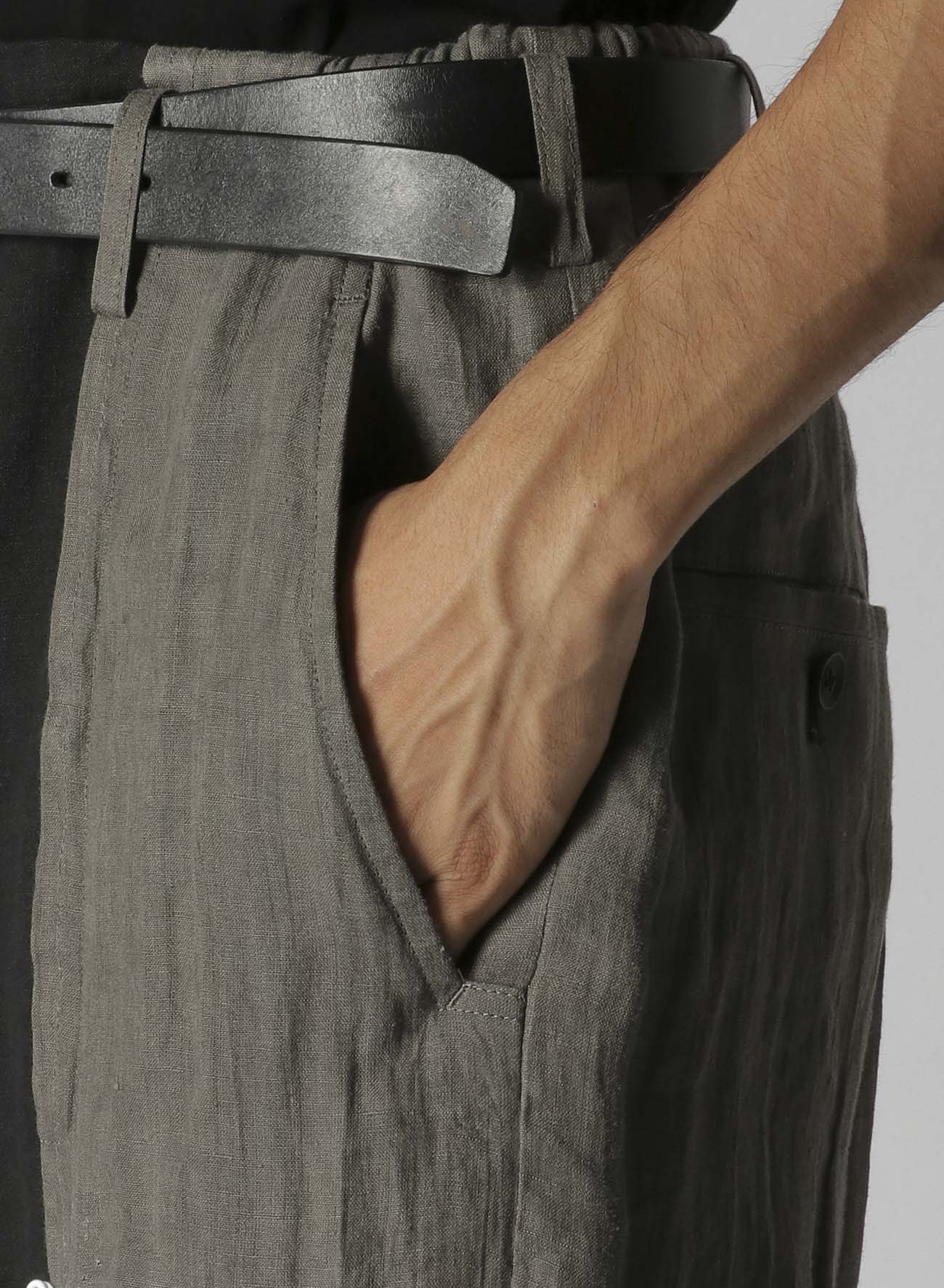 LINEN+BROAD LAYERED PANTS