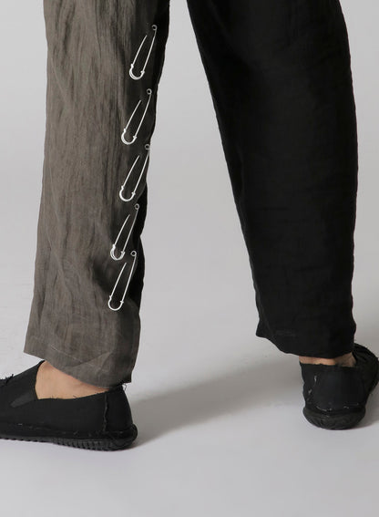 LINEN+BROAD LAYERED PANTS